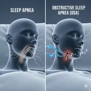 central sleep apnea vs osa